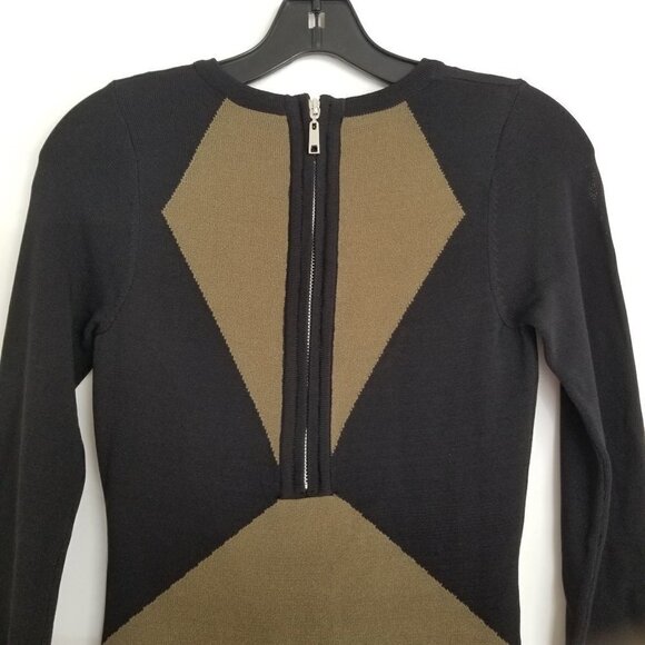 NEW Torn by Ronny Kobo Carolina Long Sleeve Color Block Knit Dress Size XS - Picture 5 of 12